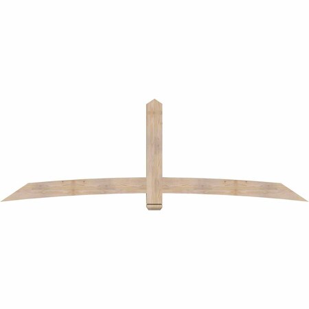 Ekena Millwork Bellingham Smooth Timber Gable Bracket, Douglas Fir, 108"W x 36"H x 3 1/2"D x 5 1/2"F, 8/12 Pitch GBW108X36X0406BEL00SDF
